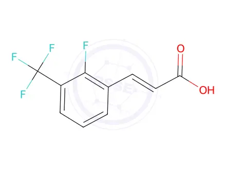 Chemical structure of 2-Fluoro-3-(trifluoromethyl)cinnamic acid