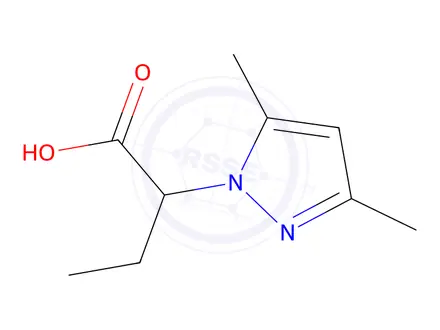 Chemical structure of 2-(3,5-Dimethyl-1H-pyrazol-1-yl)butanoic acid