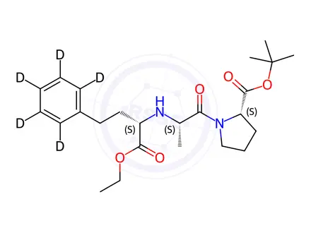 Chemical structure of Enalapril-d5 tert-Butyl Ester