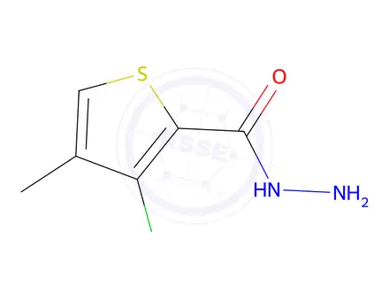 Chemical structure of 3-chloro-4-methylthiophene-2-carbohydrazide
