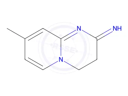 Chemical structure of 8-Methyl-3,4-dihydro-2H-pyrido[1,2-a]pyrimidin-2-imine