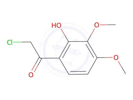Chemical structure of 2-chloro-1-(2-hydroxy-3,4-dimethoxyphenyl)ethanone