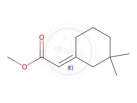 Chemical structure of (E)-(3,3-Dimethylcyclohexylidene)acetic acid methyl ester