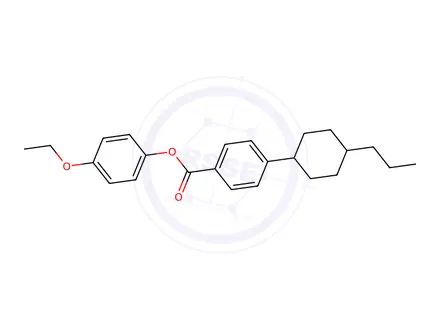 Chemical structure of 4-Ethoxyphenyl 4-(trans-4-propylcyclohexyl)benzoate