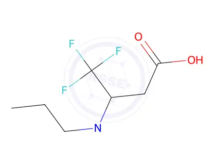 Chemical structure of 3-(Dipropylamino)-4,4,4-trifluorobutanoic acid