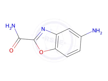 Chemical structure of 5-amino-1,3-benzoxazole-2-carboxamide