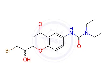 Chemical structure of Celiprolol Impurity 8 (Celiprolol EP Impurity H)