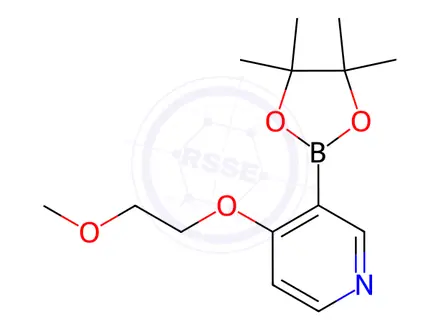 Chemical structure of 4-(2-Methoxyethoxy)-3-(4,4,5,5-tetraMethyl-1,3,2-dioxaborolan-2-yl)pyridine