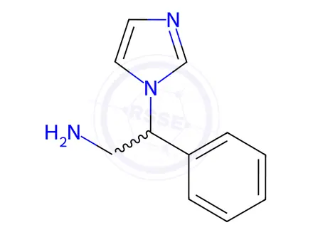 Chemical structure of b-Phenyl-1H-imidazole-1-ethanamine 2HCl