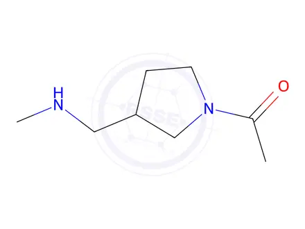 Chemical structure of 1-(3-((Methylamino)methyl)pyrrolidin-1-yl)ethan-1-one