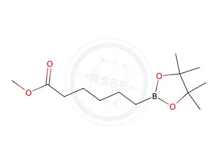 Chemical structure of Methyl 6-(tetramethyl-1,3,2-dioxaborolan-2-yl)hexanoate