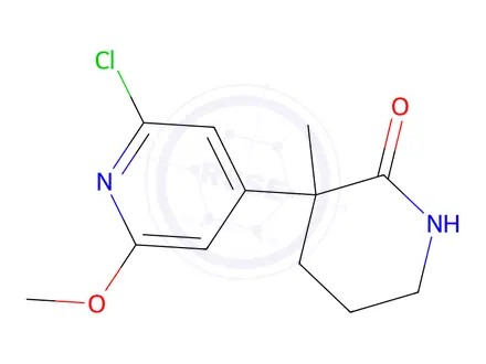 Chemical structure of 3-(2-Chloro-6-methoxypyridin-4-yl)-3-methylpiperidin-2-one