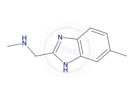 Chemical structure of N-methyl-N-[(5-methyl-1H-benzimidazol-2-yl)methyl]amine,2HCl