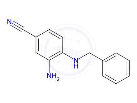 Chemical structure of 3-Amino-4-(benzylamino)benzonitrile
