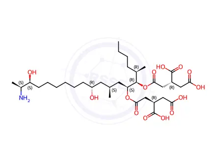 Chemical structure of Fumonisine B3(1,1ml, 10μg/ml, Solution, Acetonitrile)