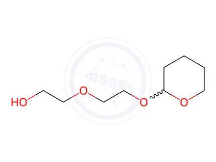 Chemical structure of 2-(2-((Tetrahydro-2H-pyran-2-yl)oxy)ethoxy)ethan-1-ol