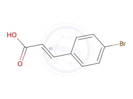 Chemical structure of 4-Bromocinnamic Acid