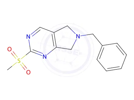 Chemical structure of 6-Benzyl-2-(methylsulfonyl)-6,7-dihydro-5H-pyrrolo[3,4-d]pyrimidine