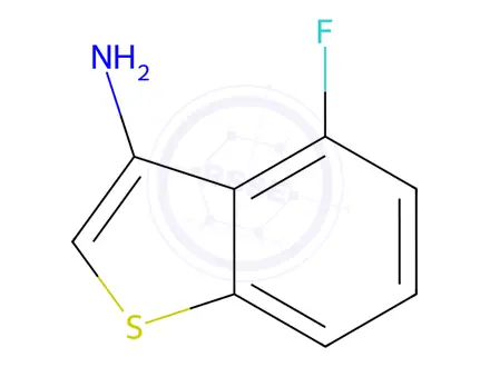 Chemical structure of 4-Fluorobenzo[b]thiophen-3-amine