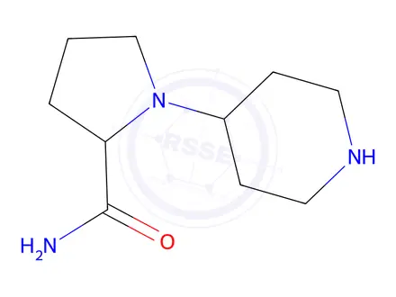 Chemical structure of 1-(Piperidin-4-yl)pyrrolidine-2-carboxamide