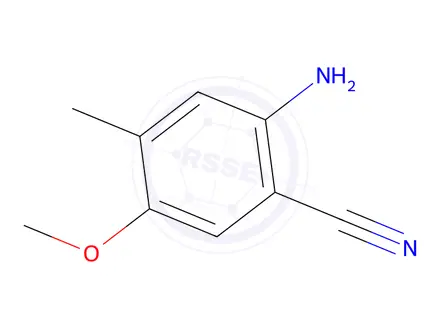Chemical structure of 2-Amino-5-methoxy-4-methylbenzonitrile