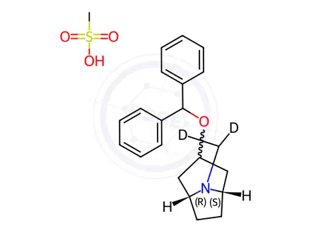 Chemical structure of BENZTROPINE MESYLATE (N-METHYL
