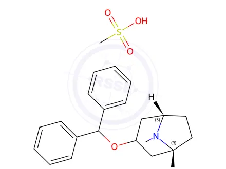Chemical structure of Benzotropine Mesylate