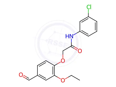Chemical structure of N-(3-chlorophenyl)-2-(2-ethoxy-4-formylphenoxy)acetamide