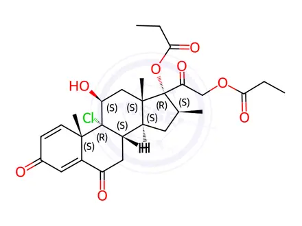 Chemical structure of Beclomethasone Dipropionate Impurity 6