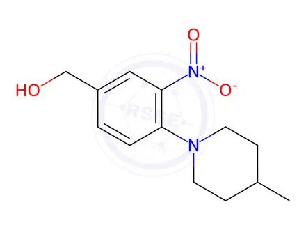 Chemical structure of (4-(4-Methylpiperidin-1-yl)-3-nitrophenyl)methanol