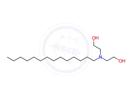 Chemical structure of 2,2'-(tetradecylimino)bisethanol
