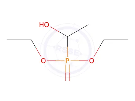Chemical structure of DIETHYL (1-HYDROXYETHYL)PHOSPHONATE, 97
