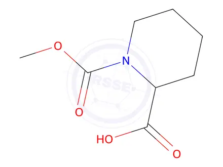 Chemical structure of 1-(Methoxycarbonyl)-2-piperidinecarboxylic Acid