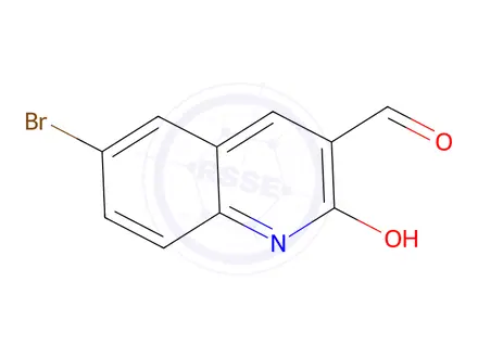Chemical structure of 6-Bromo-2-hydroxyquinoline-3-carbaldehyde