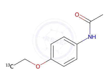 Chemical structure of Phenacetin-ethoxy-2-13C