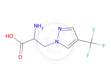 Chemical structure of 2-Amino-3-(4-(trifluoromethyl)-1h-pyrazol-1-yl)propanoic acid