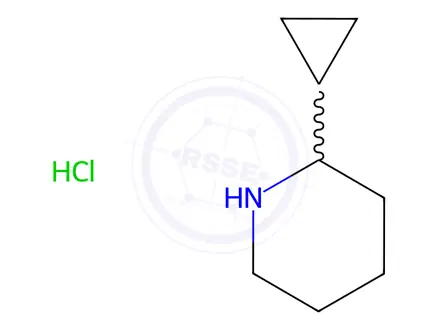 Chemical structure of 2-Cyclopropylpiperidine Hydrochloride