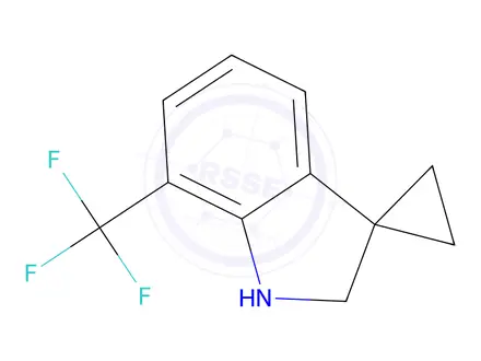 Chemical structure of 7'-(Trifluoromethyl)spiro[cyclopropane-1,3'-indoline]