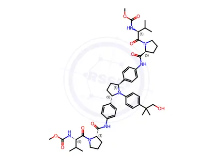 Chemical structure of Ombitasvir Impurity 3