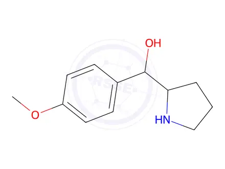Chemical structure of (4-Methoxyphenyl)(pyrrolidin-2-yl)methanol