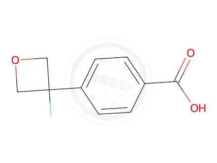 Chemical structure of 4-(3-Fluorooxetan-3-yl)benzoic acid