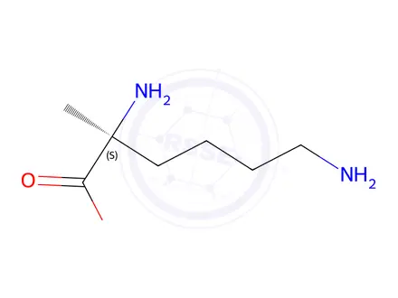 Chemical structure of Lysine, 2-methyl-(9CI)
