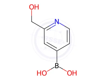 Chemical structure of B-[2-(Hydroxymethyl)-4-pyridinyl]-boronic Acid