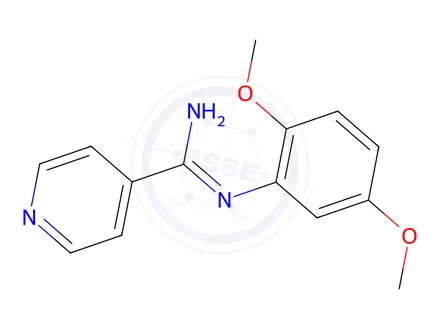Chemical structure of N-(2,5-Dimethoxyphenyl)isonicotinamidine