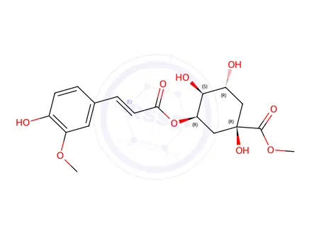 Chemical structure of Methyl 5-O-feruloylquinate