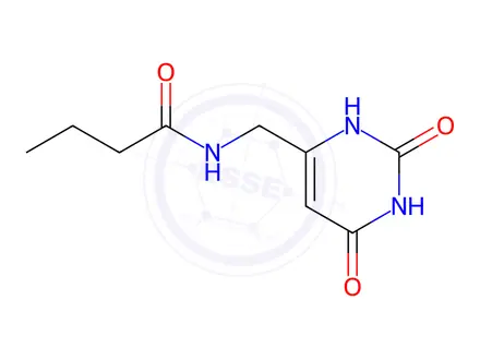 Chemical structure of N-((2,6-Dioxo-1,2,3,6-tetrahydropyrimidin-4-yl)methyl)butyramide