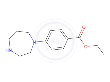 Chemical structure of 4-[1,4]Diazepan-1-yl-benzoic acid ethyl ester
