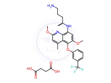 Chemical structure of Tafenoquine Succinate
