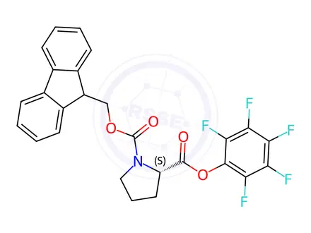 Chemical structure of Fmoc-Pro-OPfp