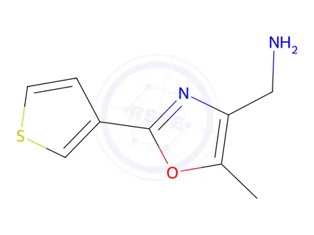 Chemical structure of (5-Methyl-2-(thiophen-3-yl)oxazol-4-yl)methanamine